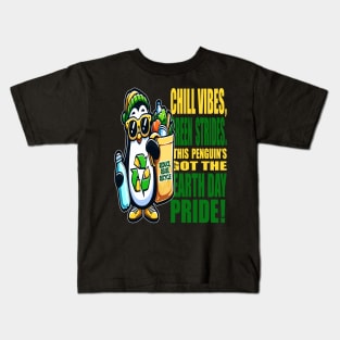 Chill VIbes Earth Day Pride: Grow Green Kids T-Shirt